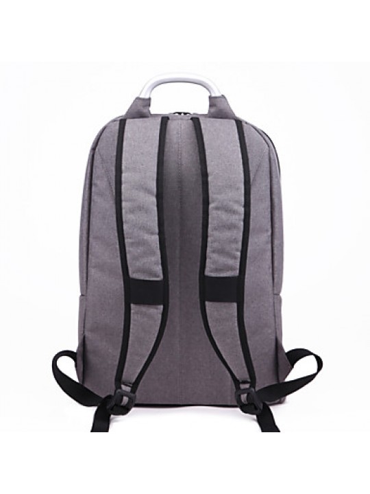 Authentic Unisex Nylon Sports Casual Backpack Outdoor Shoulder Bag Laptop Backpack-Color Light Grey