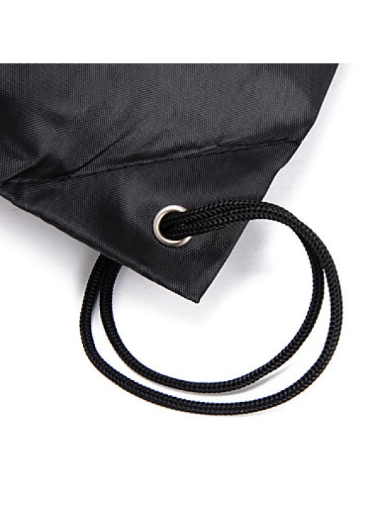 2Pcs Sports/Casual/Outdoor/Travel Shoe Storage Bag Drawstring BackPack Book Bag Rope bag Shoulder Straps(Blue+Black)