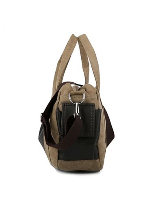 Men PU / Cowhide / Canvas Formal / Casual Tote / Wristlet - Brown / Gray / Black