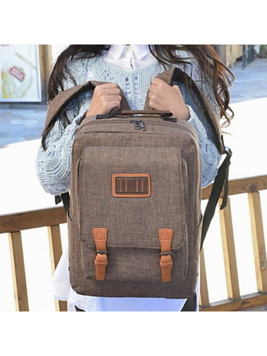 Fashion Unisex Canvas / Polyester Baguette Backpack / Sports & Leisure Bag / Travel Bag-Multi-color