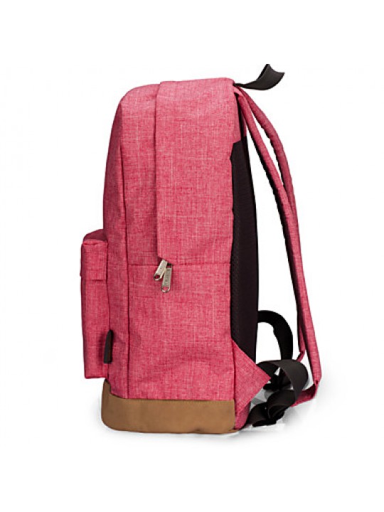 Korean Style Red Casual Rucksacks Girl Women Canvas School Student Backpack Large Travel Backpack T101