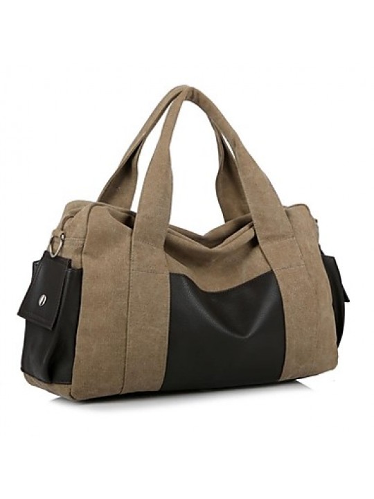 Men PU / Cowhide / Canvas Formal / Casual Tote / Wristlet - Brown / Gray / Black