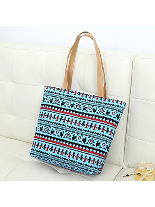 Women's Vintage Pattern Zipper Casual Tote (More Colors)