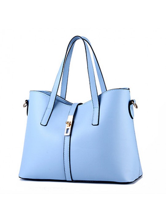 Women's Fashion Casual Vintage Solid PU Leather Messenger Shoulder Bag/Totes